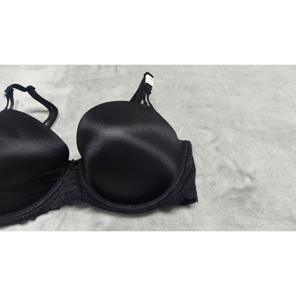Victoria's Secret PINK 34DD Black Wink Push-Up Balconette Bra NWT - Picture 2 of 5